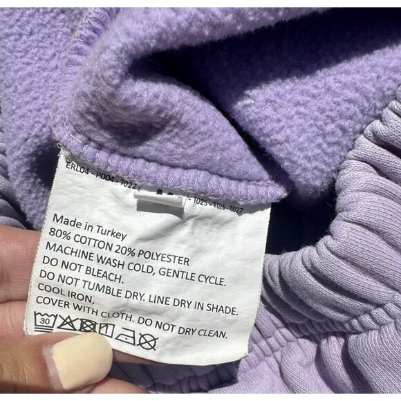 ERL Sweatpants Size Medium Purple Lilac Jogger Pant Streetwear Relax - Picture 7 of 8
